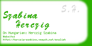 szabina herczig business card